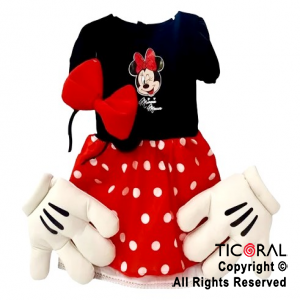 DISF MINNIE CON GUANTES TALLE 2 x 1